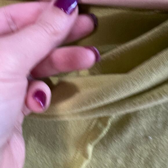 Soft Surroundings Green Lagenlook Cowl Neck Lightweight Tunic Top Size Large - Picture 8 of 10